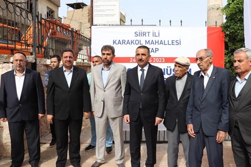 SİİRT'TE "KENTSEL DÖNÜŞÜM PROJESİ" BAŞLADI