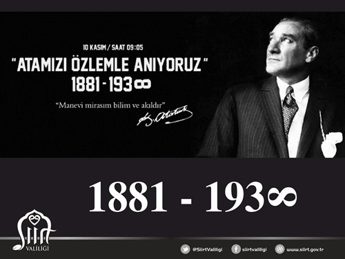 10 KASIM ULU ÖNDER GAZİ MUSTAFA KEMAL ATATÜRK’Ü ANMA PROGRAMI
